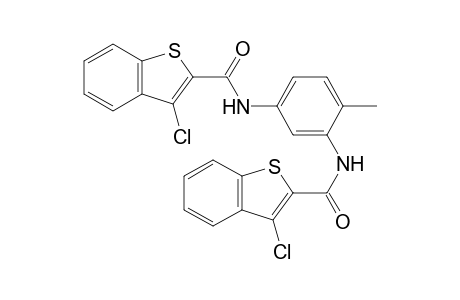 4-methyl-1,3-N,N'-phenylen-bis-1-chlorobenzo[b]thiophene-2-carboxamide