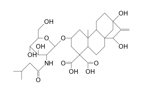 2b-(2-Deoxy-2-isobutanoylamido-B-D-glucopyranosyloxy)-13,15a-dihydroxy-kaur-16-ene-18,19-dioic acid