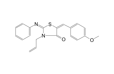 (2E,5E)-3-allyl-5-(4-methoxybenzylidene)-2-(phenylimino)-1,3-thiazolidin-4-one