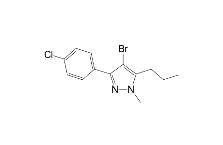 4-Bromo-3-(4-chlorophenyl)-1-methyl-5-propyl-1H-pyrazole