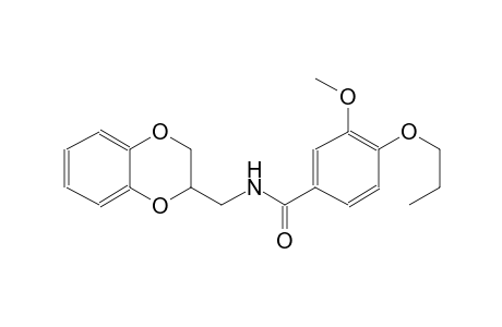 N-(2,3-dihydro-1,4-benzodioxin-2-ylmethyl)-3-methoxy-4-propoxybenzamide