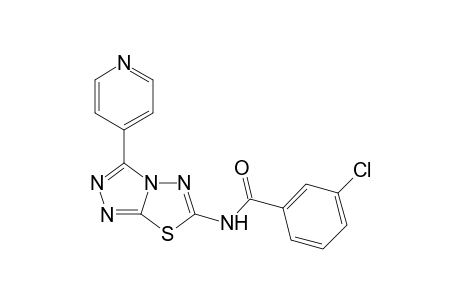 3-Chloro-N-(3-(pyridin-4-yl)-[1,2,4]triazolo[3,4-b][1,3,4]thiadiazol-6-yl)benzamide