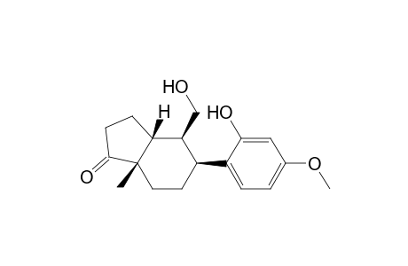 1H-Inden-1-one, octahydro-5-(2-hydroxy-4-methoxyphenyl)-4-(hydroxymethyl)-7a-methyl-, [3aR-(3a.alpha.,4.alpha.,5.alpha.,7a.alpha.)]-