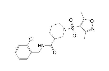 3-piperidinecarboxamide, N-[(2-chlorophenyl)methyl]-1-[(3,5-dimethyl-4-isoxazolyl)sulfonyl]-