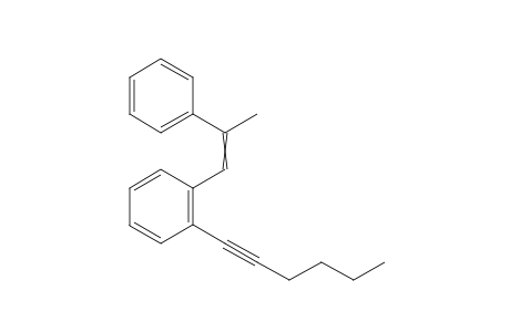 1-(Hex-1-yn-1-yl)-2-(2-phenylprop-1-en-1-yl)benzene