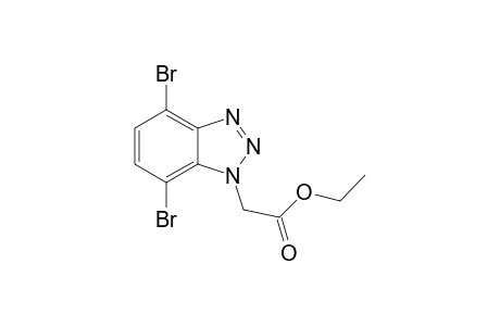 Ethyl 2-(4,7-dibromo-1H-benzotriazol-1-yl)acetate