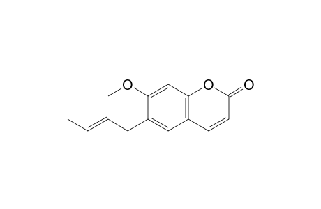 6-(But-2-enyl)-7-methoxycoumarin