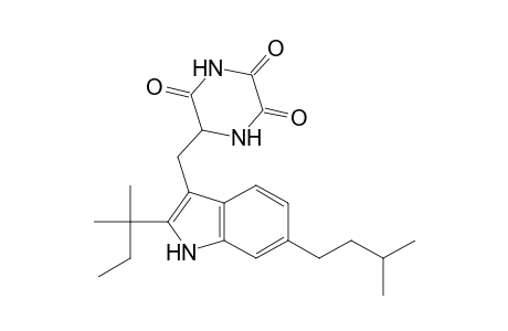 Piperazinetrione, 6-[[2-(1,1-dimethylpropyl)-6-(3-methylbutyl)-1H-indol-3-yl]methyl]-