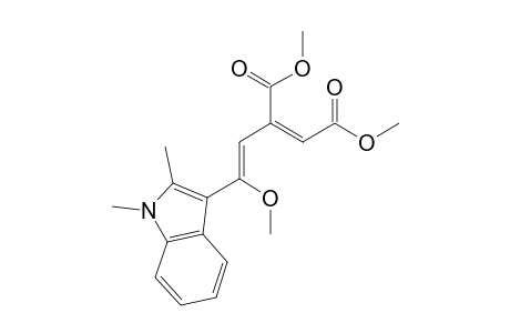 (Z)-2-[(Z)-2-(1,2-dimethyl-3-indolyl)-2-methoxyethenyl]-2-butenedioic acid dimethyl ester