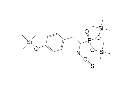 Phosphonic acid, [1-isothiocyanato-2-[4-[(trimethylsilyl)oxy]phenyl]ethyl]-, bis(trimethylsilyl) ester