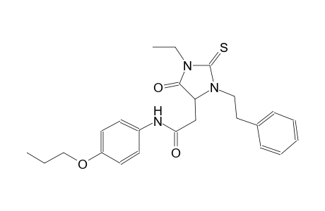 4-imidazolidineacetamide, 1-ethyl-5-oxo-3-(2-phenylethyl)-N-(4-propoxyphenyl)-2-thioxo-