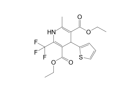 2-Methyl-4-(2-thienyl)-6-(trifluoromethyl)-1,4-dihydropyridine-3,5-dicarboxylic acid diethyl ester