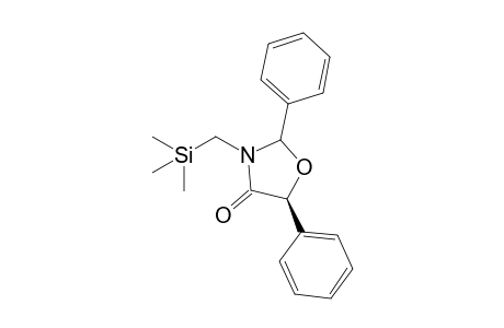 (5S)-2,5-Diphenyl-3-[(trimethylsilyl)methyl]oxazolidin-4-one