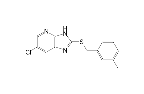 6-chloro-2-[(3-methylbenzyl)sulfanyl]-3H-imidazo[4,5-b]pyridine