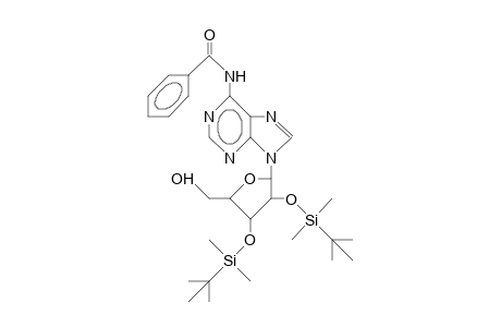 N/6/-Benzoyl-2',3'-bis-O-(<T-butyl-dimethyl-silyl)-adenosine