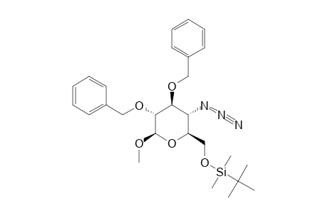 METHYL-4-AZIDO-2,3-DI-O-BENZYL-6-O-(TERT.-BUTYL-DIMETHYLSILYL)-4-DEOXY-BETA-D-GLUCOPYRANOSIDE