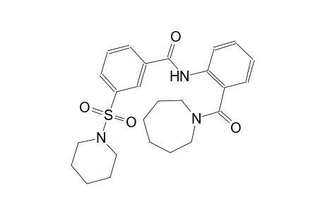 benzamide, N-[2-[(hexahydro-1H-azepin-1-yl)carbonyl]phenyl]-3-(1-piperidinylsulfonyl)-