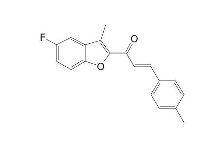 (E)-1-(5-fluoranyl-3-methyl-1-benzofuran-2-yl)-3-(4-methylphenyl)prop-2-en-1-one