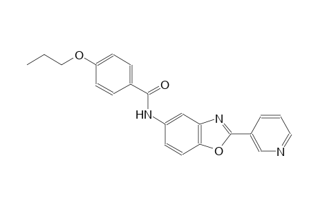 4-propoxy-N-[2-(3-pyridinyl)-1,3-benzoxazol-5-yl]benzamide