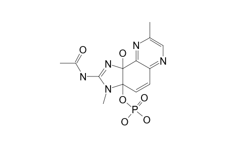 N-ACETYL-2-AMINO-3B-PHOSPHORYL-9B-HYDROXY-3,9B-DIHYDRO-3,8-DIMETHYLAMIDAZO-(4,5-F)-QUINOXALINE