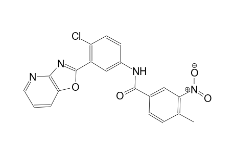 N-(4-chloro-3-[1,3]oxazolo[4,5-b]pyridin-2-ylphenyl)-4-methyl-3-nitrobenzamide