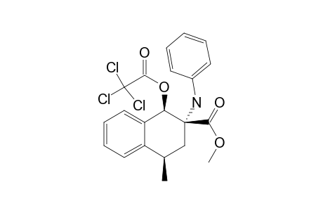 C-2-METHOXYCARBONYL-C-4-METHYL-T-2-PHENYLAMINO-R-1-TRICHLOROACETYLOXY-1,2,3,4-TETRAHYDRONAPHTHALENE