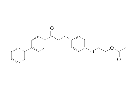 3-[p-(2-hydroxyethoxy)phenyl]-4'-phenylpropiophenone, acetate