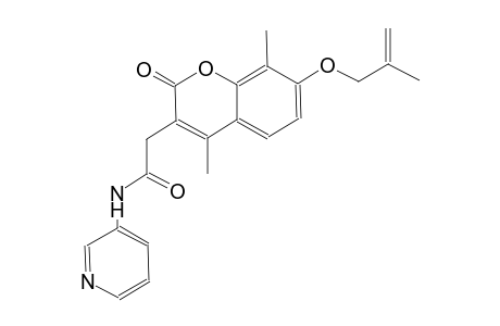 2-{4,8-dimethyl-7-[(2-methyl-2-propenyl)oxy]-2-oxo-2H-chromen-3-yl}-N-(3-pyridinyl)acetamide