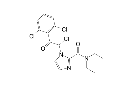 (+-)-1-[1-chloro-2-(2,6-dichlorophenyl)-2-oxoethyl]-N,N-diethyl-1H-imidazole-2-carboxamide