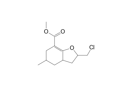 2-(chloromethyl)-5-methyl-2,3,3a,4,5,6-hexahydrobenzofuran-7-carboxylic acid methyl ester