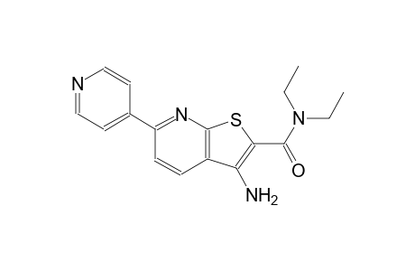 thieno[2,3-b]pyridine-2-carboxamide, 3-amino-N,N-diethyl-6-(4-pyridinyl)-