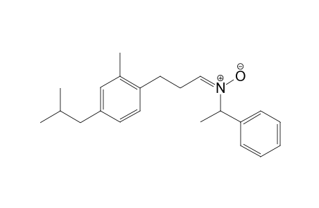 (E)-3-(4-isobutyl-2-methylphenyl)-N-(1-phenylethyl)propan-1-imine oxide