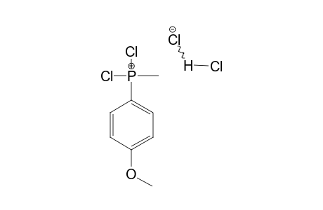 DICHLOR-(4-METHOXYPHENYL)-METHYLPHOSPHONIUM-HYDROGENDICHLORIDE