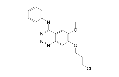 4-ANILINO-7-(3-CHLOROPROPOXY)-6-METHOXY-1,2,3-BENZOTRIAZINE