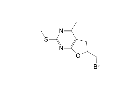 6-(bromomethyl)-4-methyl-2-(methylsulfanyl)-5,6-dihydrofuro[2,3-d]pyrimidine