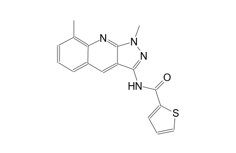 N-(1,8-dimethyl-1H-pyrazolo[3,4-b]quinolin-3-yl)-2-thiophenecarboxamide