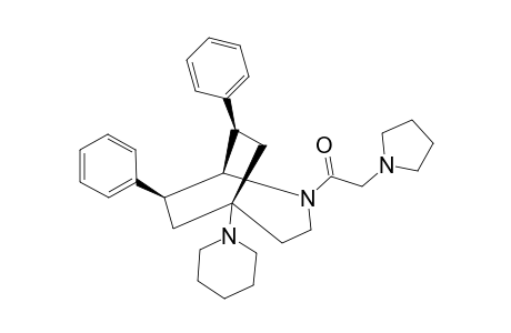 (E)-(7RS,8RS)-(+/-)-2-PYRROLIDINO-1-(7,8-DIPHENYL-5-PIPERIDINO-2-AZABICYCLO-[3.2.2]-NON-2-YL)-ETHANONE
