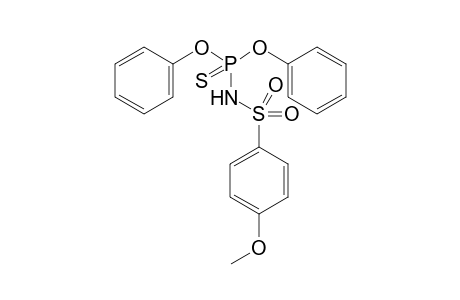 N-diphenoxyphosphinothioyl-4-methoxy-benzenesulfonamide
