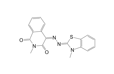 1,3,4(2H)-isoquinolinetrione, 2-methyl-, 4-[2-[3-methyl-2(3H)-benzothiazolylidene]hydrazone]-