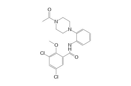 benzamide, N-[2-(4-acetyl-1-piperazinyl)phenyl]-3,5-dichloro-2-methoxy-