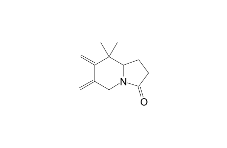 8,8-dimethyl-6,7-dimethylene-indolizidin-3-one