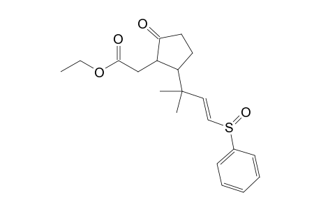 Ethyl {5'-[1",1"-dimethyl-3"-(phenylsulfinyl)prop-2"-enyl]-2'-oxocyclopentyl}acetate