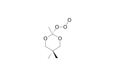 2-HYDROTRIOXY-2,5,5-TRIMETHYL-1,3-DIOXANE
