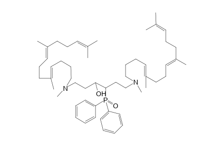 (6E,10E,26E,30E)-19-(Diphenylphosphinoyl)-2,6,10,15,22,27,31,35-octamethyl-15,22-diaza-2,6,10,26,30,34-hexacontahexaen-18-ol