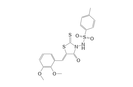 N-[(5Z)-5-(2,3-dimethoxybenzylidene)-4-oxo-2-thioxo-1,3-thiazolidin-3-yl]-4-methylbenzenesulfonamide