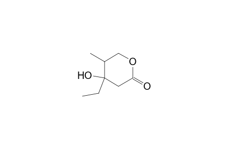 4-Ethyl-4-hydroxy-5-methyl-1-oxacyclohexan-2-one