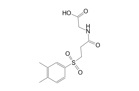 ({3-[(3,4-dimethylphenyl)sulfonyl]propanoyl}amino)acetic acid