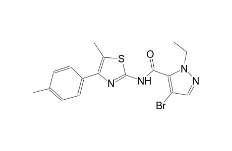 4-bromo-1-ethyl-N-[5-methyl-4-(4-methylphenyl)-1,3-thiazol-2-yl]-1H-pyrazole-5-carboxamide
