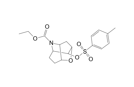 2,5-Methanofuro[3,2-b]pyridine-4(2H)-carboxylic acid, hexahydro-8-[[(4-methylphenyl)sulfonyl]oxy]-, ethyl ester, (2.alpha.,3a.beta.,5.alpha.,7a.beta.,8R*)-