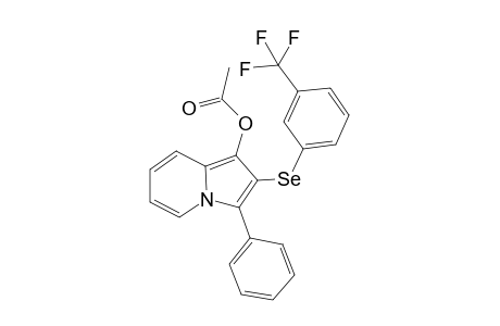 3-Phenyl-2-((3-(trifluoromethyl)phenyl)selanyl)indolizin-1-yl acetate